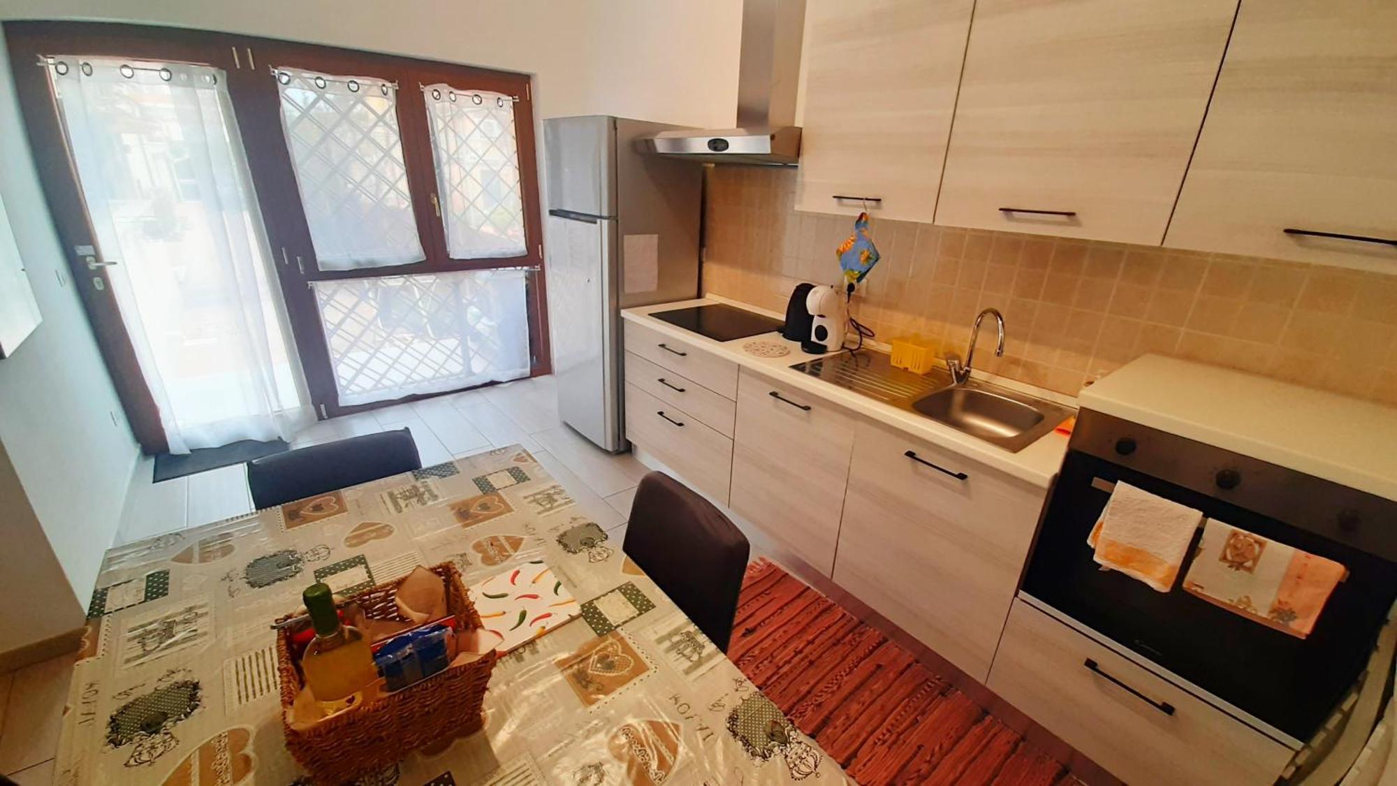 Ferienwohnung Comfy&Cozy Flat In Fiumicino Center Exterior foto